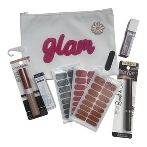 Glam Beauty Set with White Pouch